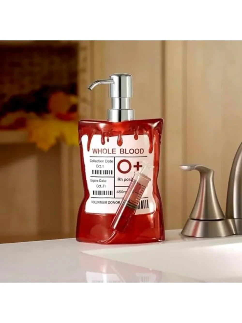 Halloween Lotion Pump & Refillable Hand Soap Dispenser - Spooky Decor Essential